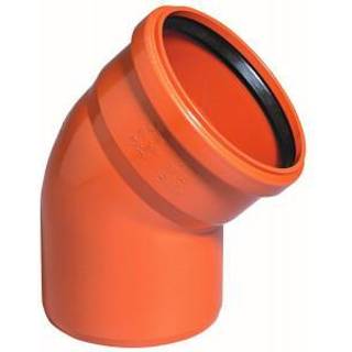 Ostendorf PVC bøjning 15 gr. 200 mm. med kort indstiksmuffe