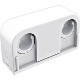 Faluplast Duo Contact 14610 Rørbøjle til limning, dobbelt, 12/15/16 mm Hvid