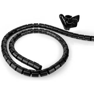 Nedis Kabel Management | Spiral ærme | 1 stk. | Maksimal tykkelse på kabel: 28 mm | PE | Sort