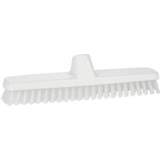 Vikan, Gulvskrubbe med polypropylen børstehår, Stiv, 290 mm, Hvid