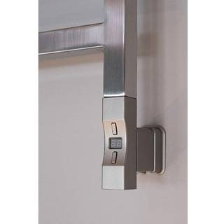 Kriss Nuvo 2 el-varmelegeme 300watt, firkantet profil, steel look