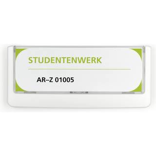 Hvid Click Sign vægskilt / dørskilt - 52 x 148 mm