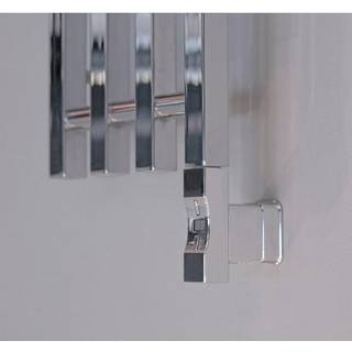 Kriss Nuvo 2 el-varmelegeme 600watt, firkantet profil, forkromet