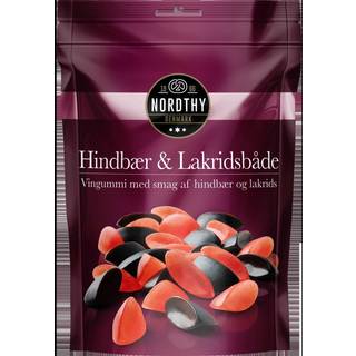 Nordthy Hindbær/Lakrids både - 145 g