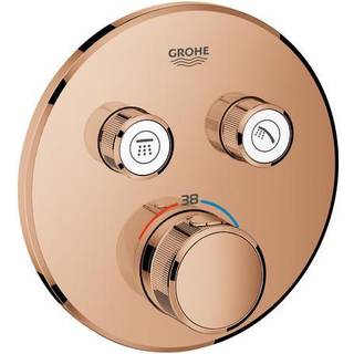 Grohe GRT SmartControl brus Forplade, Termostat med 2 ventiler, warm sunset