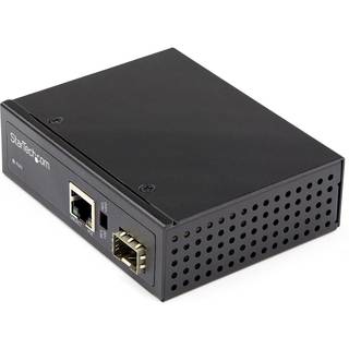 StarTech.com PoE+ Industrial Fiber to Ethernet Media Converter 60W
