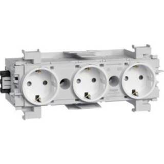 Hager Stikkontakt ecoline 3xschuko f-mo