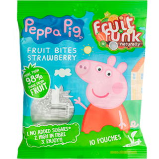 Fruitfunk Gurli Gris Peppa Pig Multibag - 100 g.