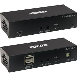 Eaton Series DisplayPort to HDMI over Cat6 Extender Kit with KVM Support 4K 60Hz 4:4:4 USB PoC HDCP 2.2 up to 230 ft. TAA