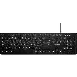 Gear4U KK-10 - keyboard - round key caps - Nordic - black - Tastatur - Nordisk - Sort