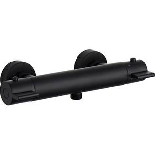 Nortiq edgewater armatur mat sort med termostat og 1 udgang