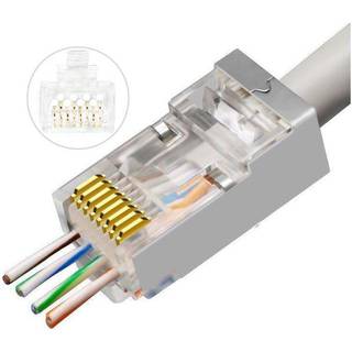 Easy-Connect Cat 6 FTP netværk EZ modularstik (op til AWG 23) | 1 s | PRIS-MATCH