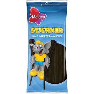 Malaco Stjerner Saltlakrids 92 g.