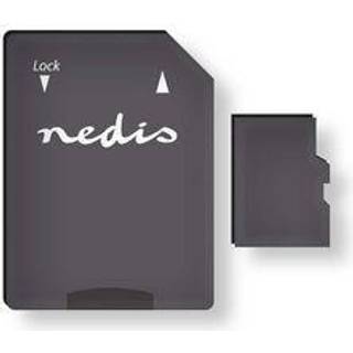 Nedis - Hukommelseskort | microSDHC | 32 GB | Skrivehastighed: 90 MB/s | Læs hastighed: 45 MB/s | UHS-I | SD adapter inkluderet - MMSD32100BK