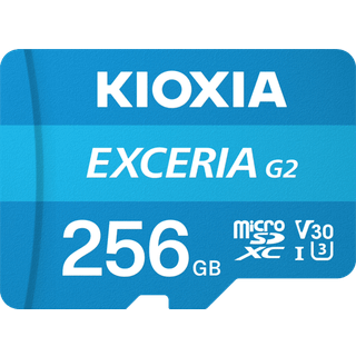 Kioxia EXERCIA G2 MicroSD/SD - 100MB/s - 256GB