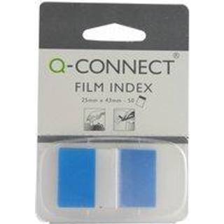Q-connect 25 x 45 mm indexfaner i blå