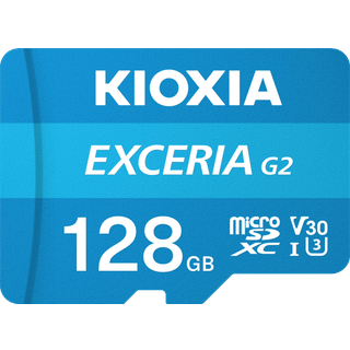 Kioxia EXERCIA G2 MicroSD/SD - 100MB/s - 128GB