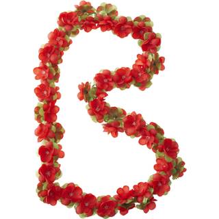 Rød blomsterkrans 130cm