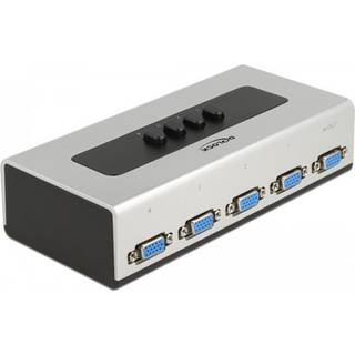 VGA Switch/Splitter - Manuel skift - Bidirectional - 4 vejs