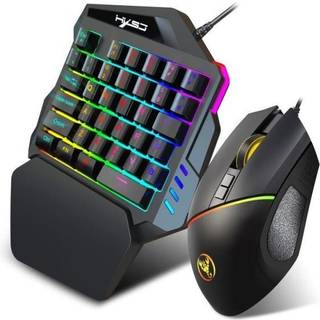 HXSJ  V100 + A876 Tastatur og mus for gaming