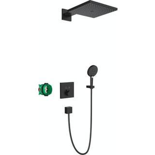 hansgrohe Raindance E Brusersystem til indbygning 300 1jet med ShowerSelect termostat i mat sort