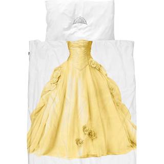 Økologisk junior sengetøj fra SNURK - PRINCESS YELLOW