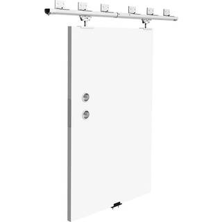 Skydedørssæt med 2 meter skinner