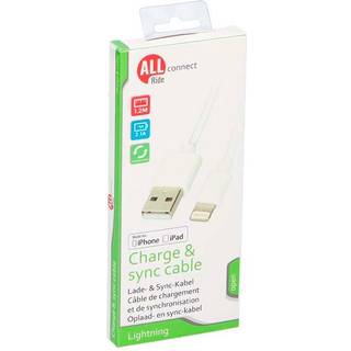 Allride Connect 2,0 ladekabel USB Lightning (iPhone)