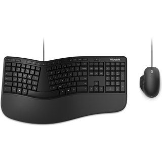 Microsoft Ergonomic Desktop - Tastatur & Mus sæt - Nordisk - Sort