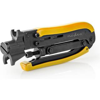 Nedis Antennekabelinstallationsværktøj | Crimp tang | Gul / Sort | ABS / Stål