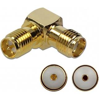 Delock - SMA hun til RP-SMA hun 90° adapter - 10 GHz
