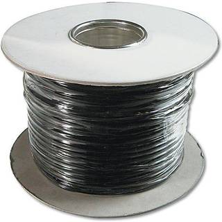 DIGITUS ASSMANN Flat Telephone Cable Installation - Sort - 100 meter