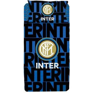 Sengetøj 140x200 cm - FC Inter Milan sengesæt - Fodbold sengetøj i 100% bomuld