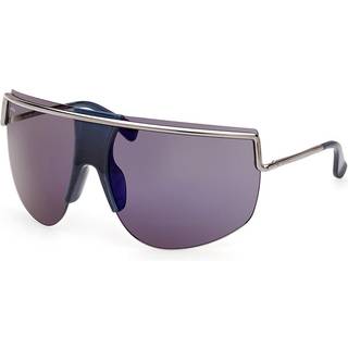 Max Mara Kvinde MM0050 SOPHIE 90X Solbriller Metal Sølv Blå Maske Normal Skygge - Sølv