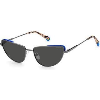 Polaroid PLD 6129/S Polarized KJ1/M9 57 Solbriller Kvinder Grå - Ruthenium Grey - 57mm