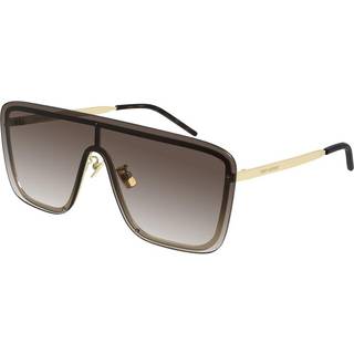 SAINT LAURENT Unisex SL 364 MASK 006 Solbriller Metal Guld Brun Maske Normal