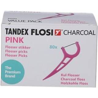 Tandex Flosi Flosser Pink tandtråd - 80 stk.