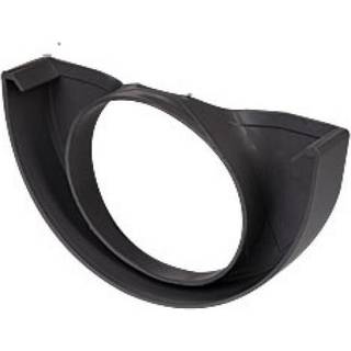 Plastmo endebund med hul, PVC, grafit - nr. 11/Ø75 mm