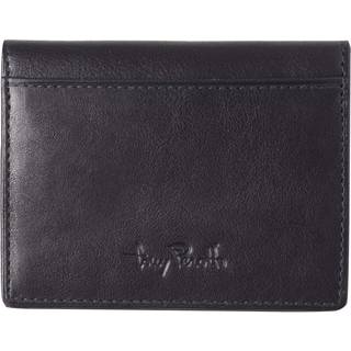 Vegetale Leather 2-Fold Kortholder, Black