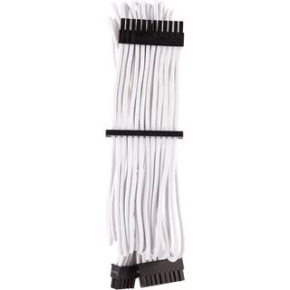 CORSAIR Premium Individually Sleeved ATX 24-pin_ Type 4 (Generation 4)_ WHITE