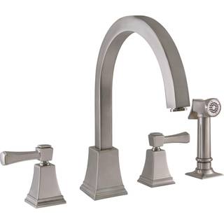 Design House 522110 Torino Kitchen Faucet With Sprayer Satin Nickel