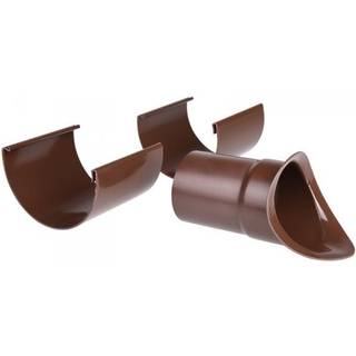 Plastmo justerbart tudstykke, PVC, brun - nr. 12/Ø110 mm