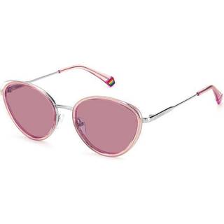 Polaroid PLD 6145/S Polarized 35J/0F 56 Solbriller Kvinder Lyserød - Pink Silver - 56mm