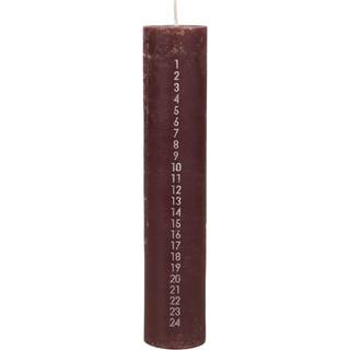 Broste Copenhagen Rustic kalenderlys Madder brown