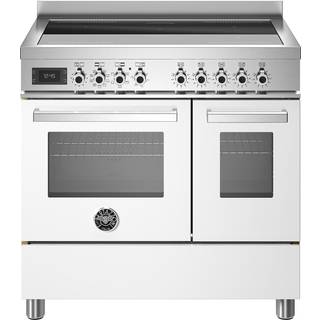 PRO95I2EBIT Professional induktionskomfur med dobbeltovn, 90 cm, hvid