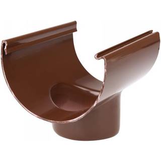 Plastmo plast tudstykke nr. 12 - 110 mm i brun