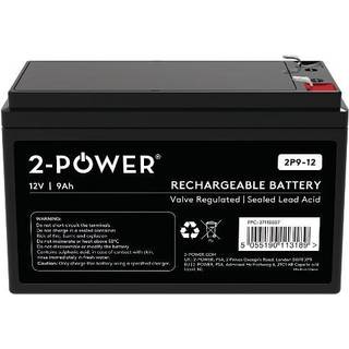 2-Power Batteri 12V 9Ah VRLA