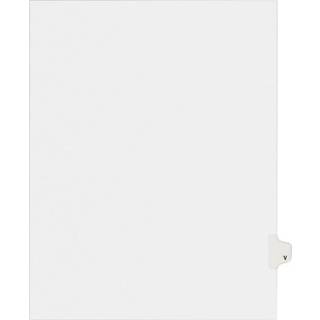 Avery individuelle juridiske udstillingsdelere Allstate Style V Side Tab 8,5 x 11 tommer pakke med 25 (82184)