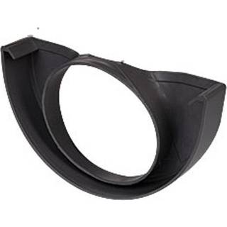 Plastmo endebund med hul, PVC, grafit - nr. 12/Ø90 mm
