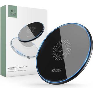 Tech-Protect C1 Single Charging Pad Trådløs Oplader 15W - Sort
